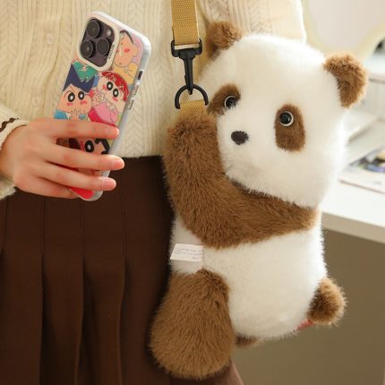 New Style Bear Backpack Plush - Panda & Fox Stuffed Toys, Perfect Girls' Plush Toy & Children's Birthday Gift